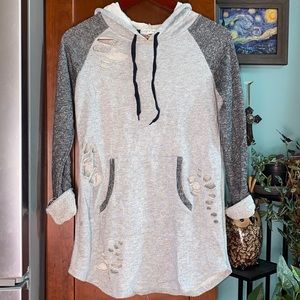 FITZ + EDDI hoodie long sleeve shirt